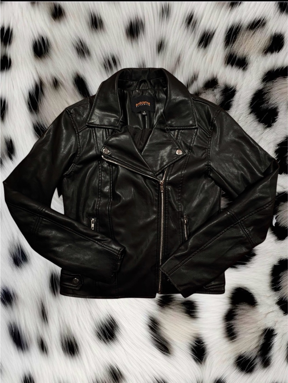 Black Faux Leather Jacket